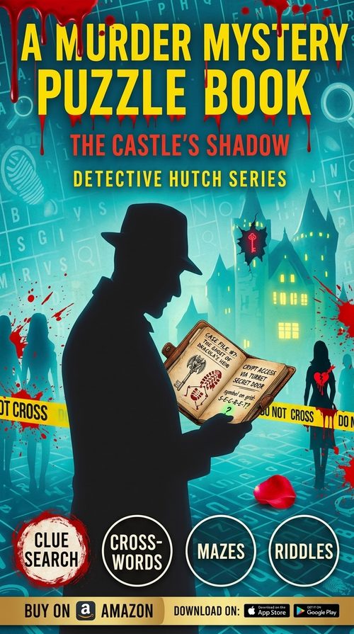 The Castle's Shadow puzzle book cover.
