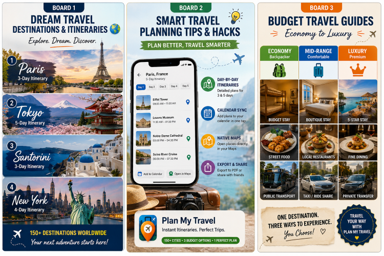 Plan My Travel - plan smarter, travel better